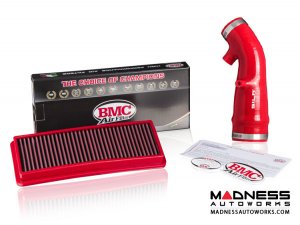 FIAT 124 Factory Air Filter Housing Upgrade Kit - SILA Concepts - Red Silicone - Deluxe Kit w/ BMC Filter